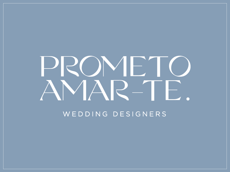 Logotipo Prometo Amar-te Wedding Designers