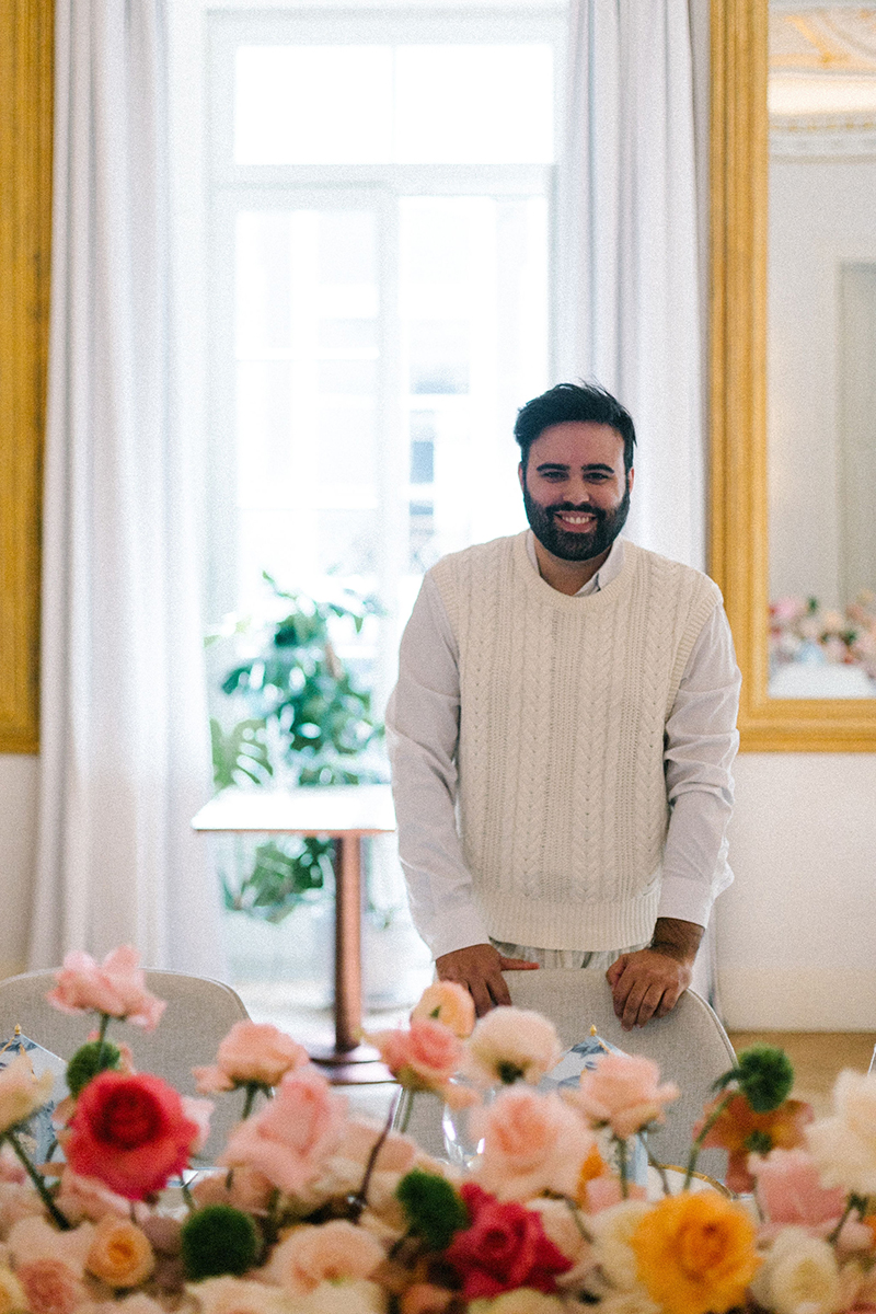 Daniel Casteleira, wedding designer da Prometo Amar-te no chá das cinco no The One Palácio da Anunciada